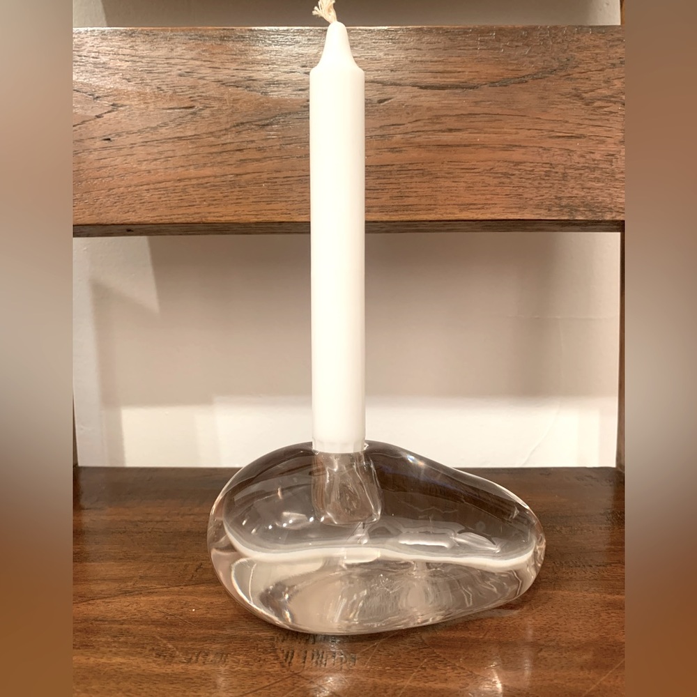Tiffany & Co., Elsa Peretti Glass stone-Form Candleholder